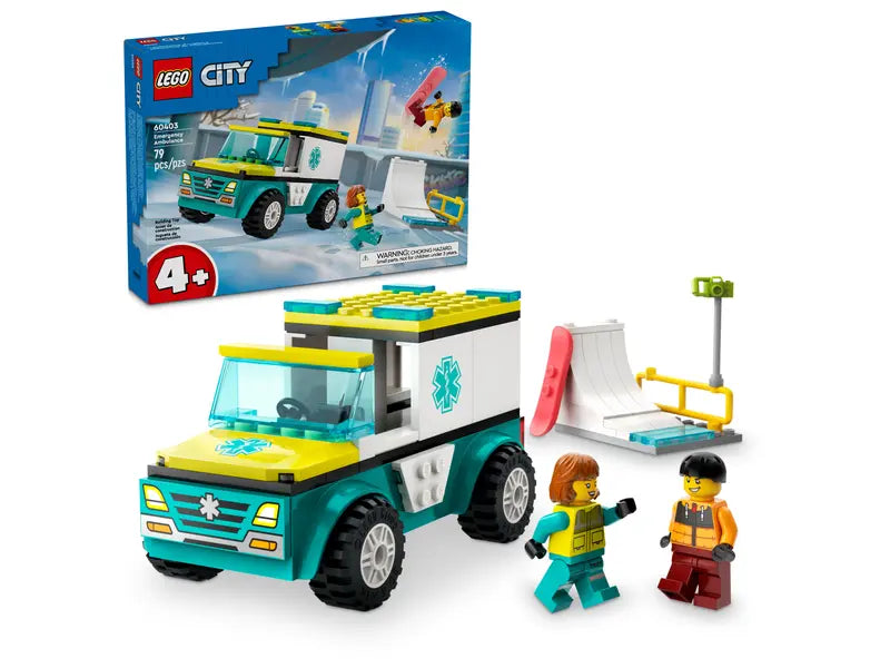 Lego 60403 CITY Emergency Ambulance and Snowboarder