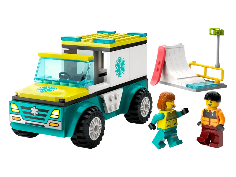 Lego 60403 CITY Emergency Ambulance and Snowboarder