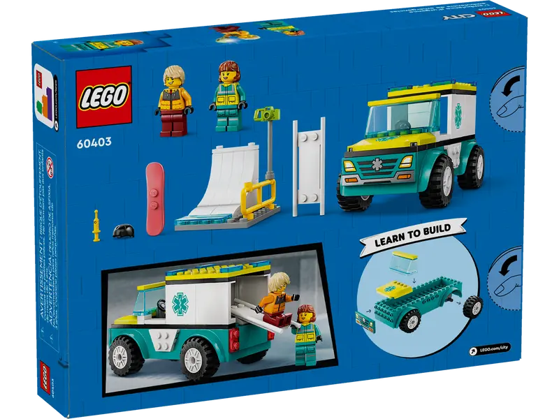 Lego 60403 CITY Emergency Ambulance and Snowboarder
