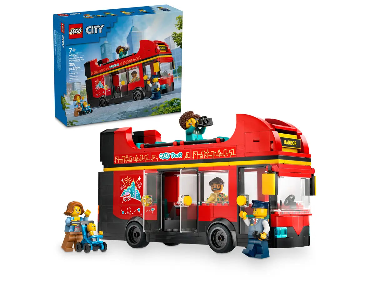 Lego 60407 City Red Double Decker Sightseeing Bus