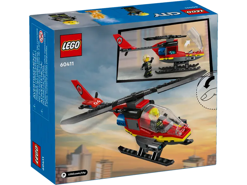 Lego 60411 City Fire Rescue Helicopter