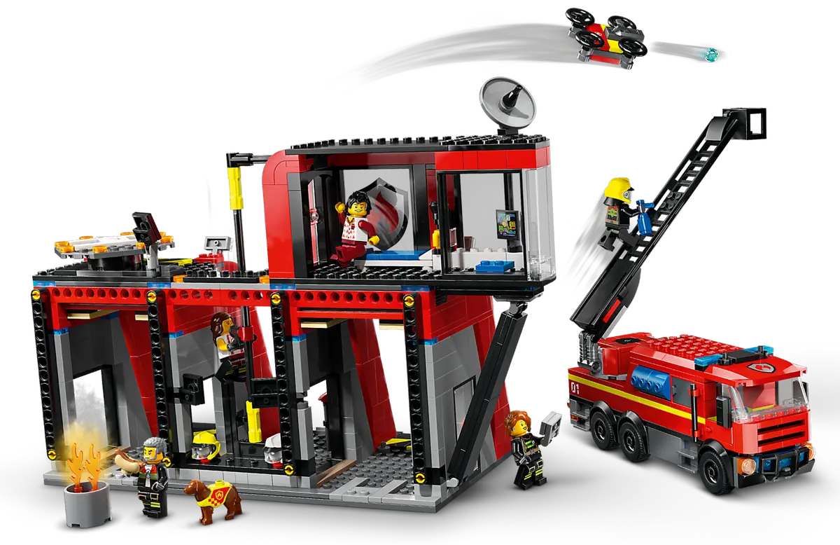 Lego 60414 City Fire Station with Fire Truck