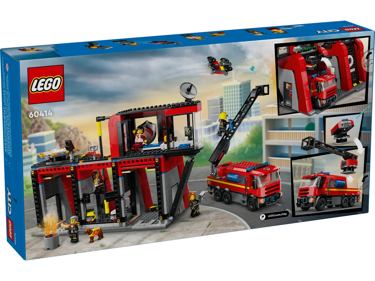Lego 60414 City Fire Station with Fire Truck