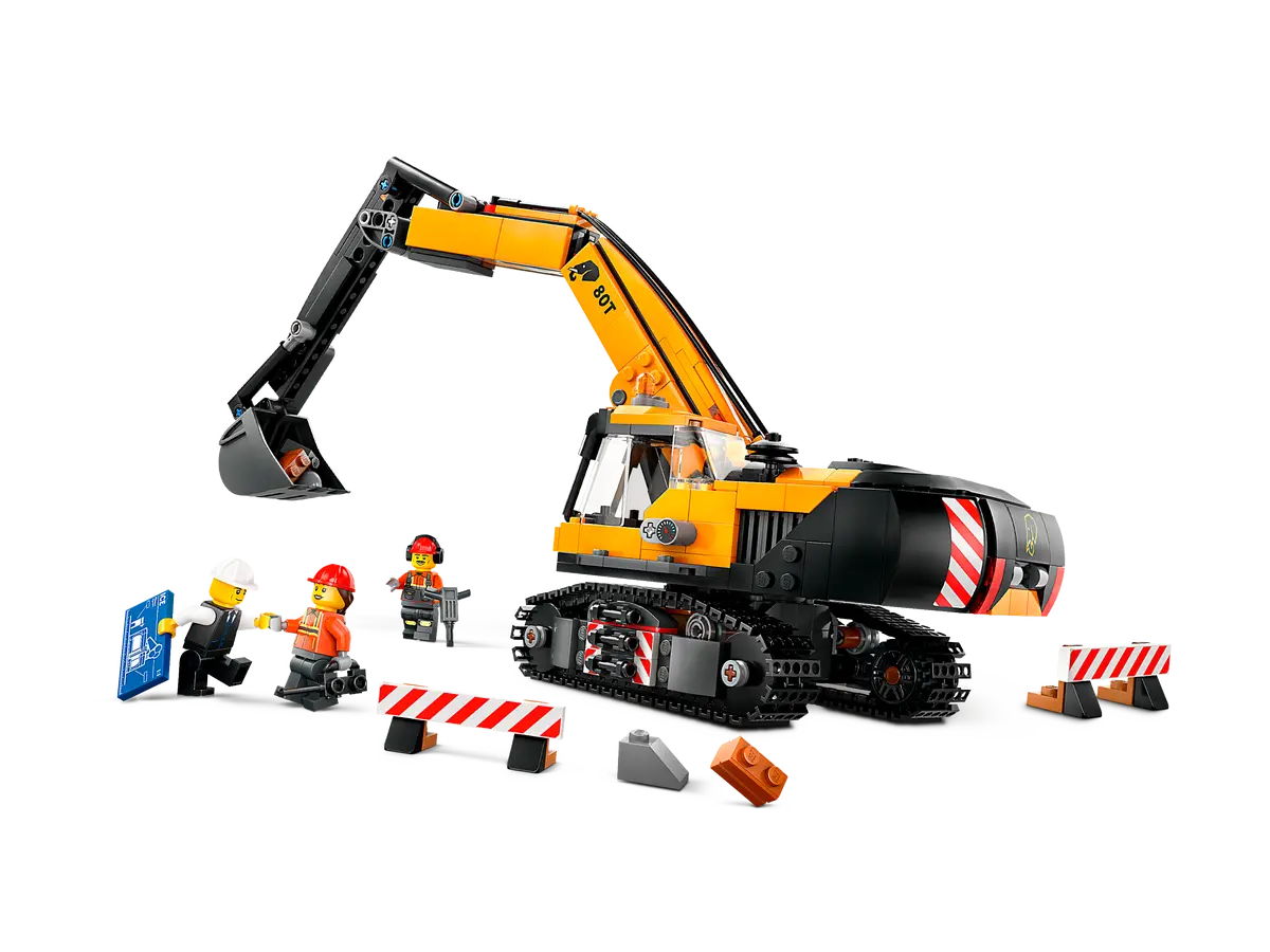 Lego 60420 City Yellow Construction Excavator