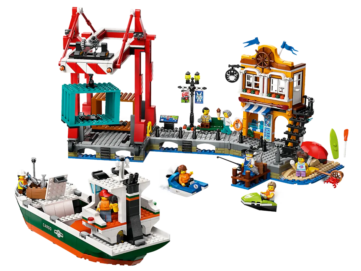 Lego 60422 City Seaside Harbor with Cargo Ship