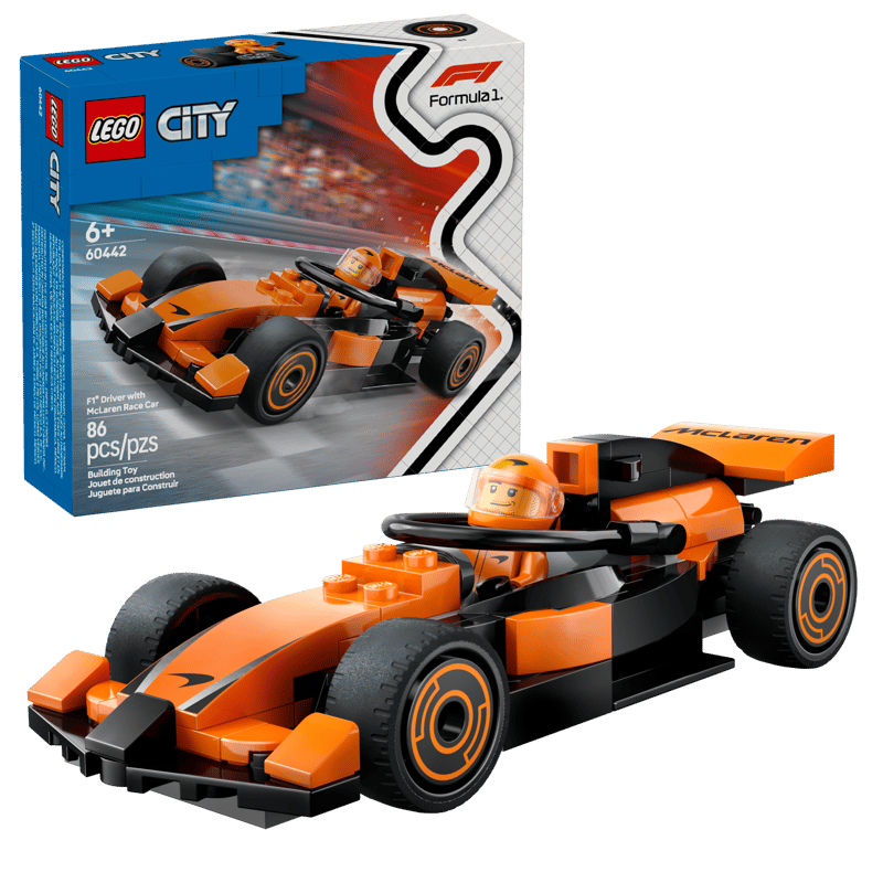 Lego 60442 City Formula 1 Driver with McLaren Race Car