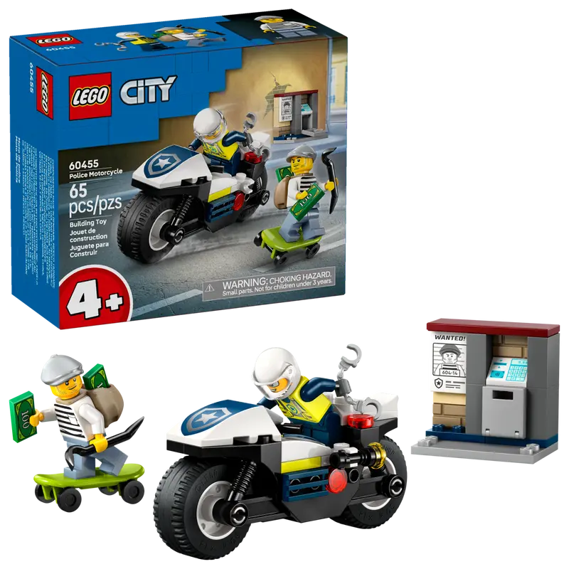 Lego 60455 City Police Motorcycle Chase