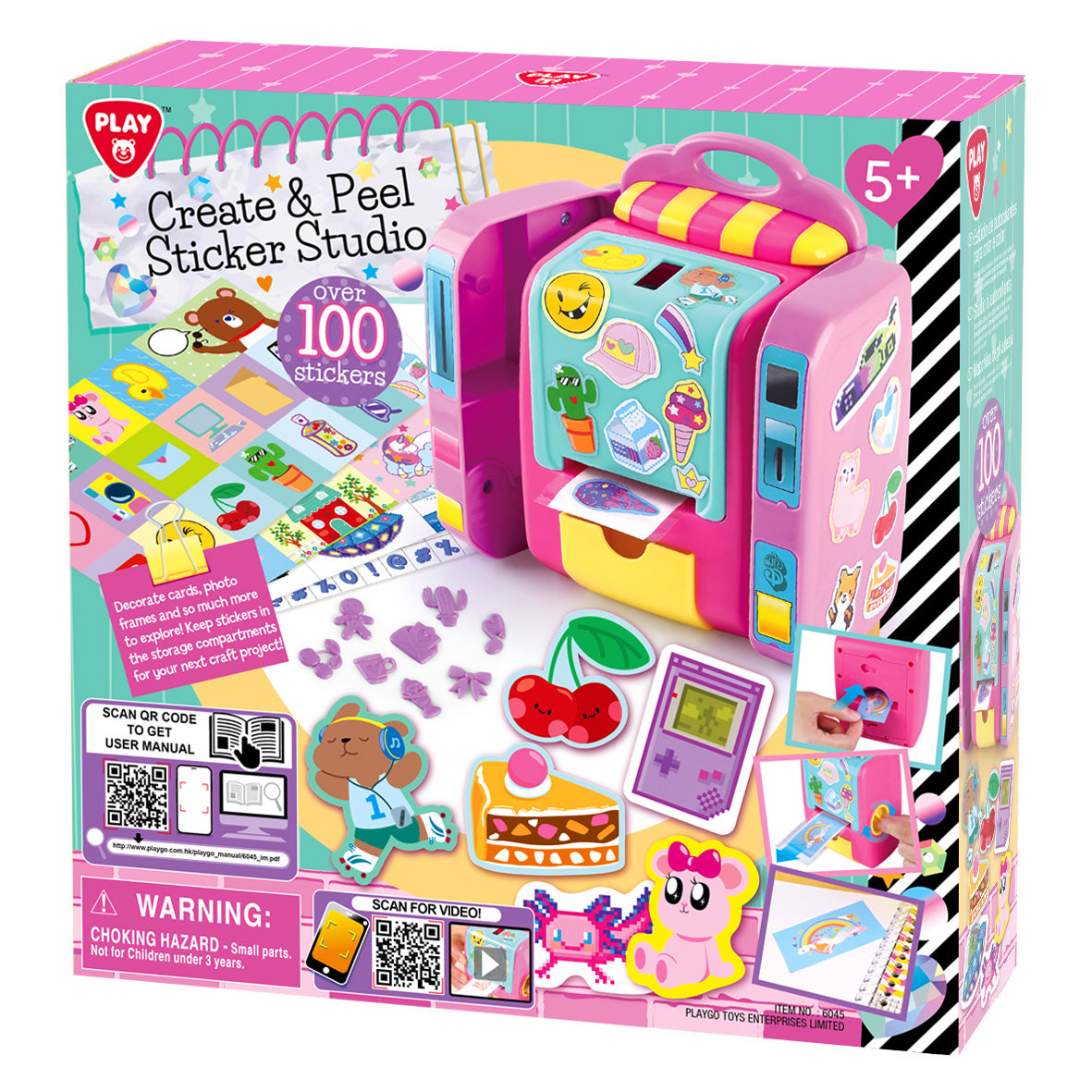 PLAYGO TOYS ENT. LTD. Create &amp; Peel Sticker Studio