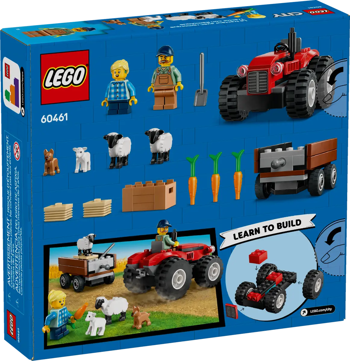 Lego 60461 City Red Farm Tractor with Trailer &amp; Sheep