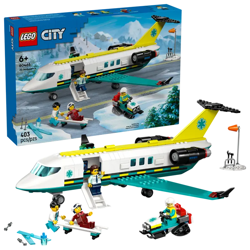 Lego 60465 City Emergency Air Ambulance Airplane