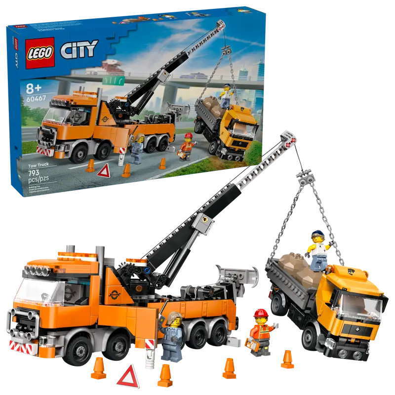 Lego 60467 City Heavy Duty Recovery Tow Truck with Crane