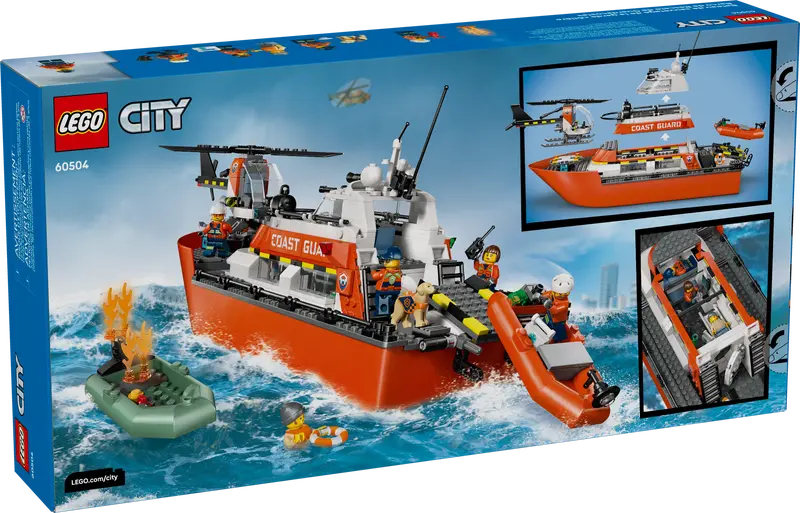 Lego 60504 Coast Guard City Rescue Boat and Helicopter