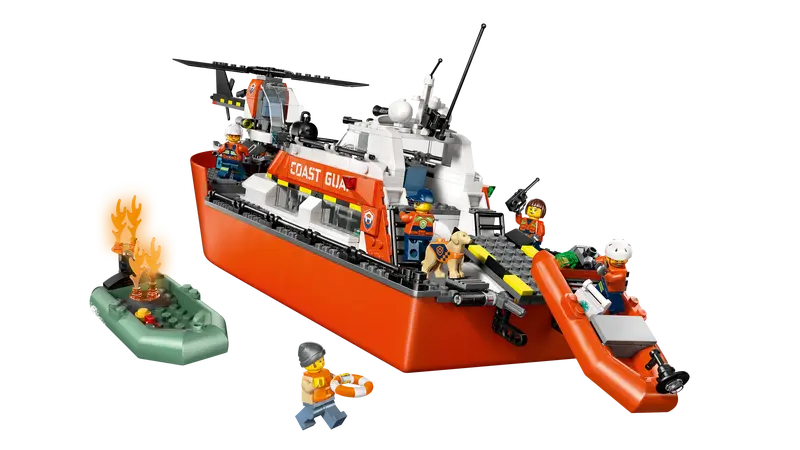 Lego 60504 Coast Guard City Rescue Boat and Helicopter