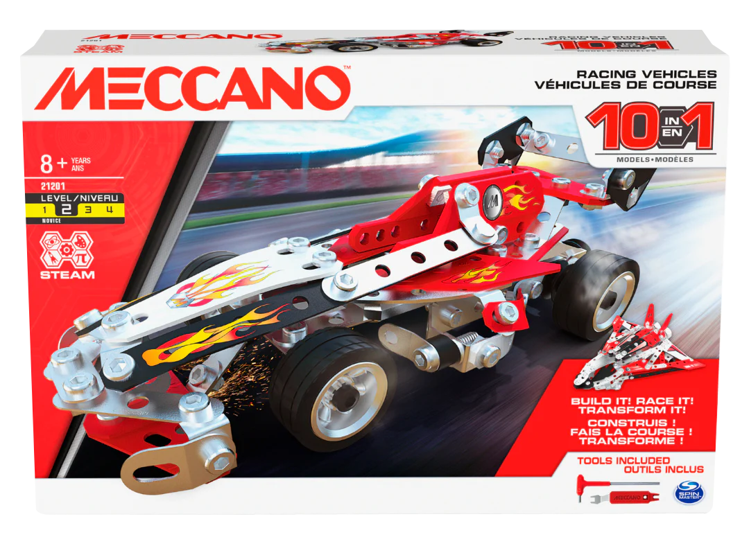Meccano 10 in 1 Models Racing Vehicles