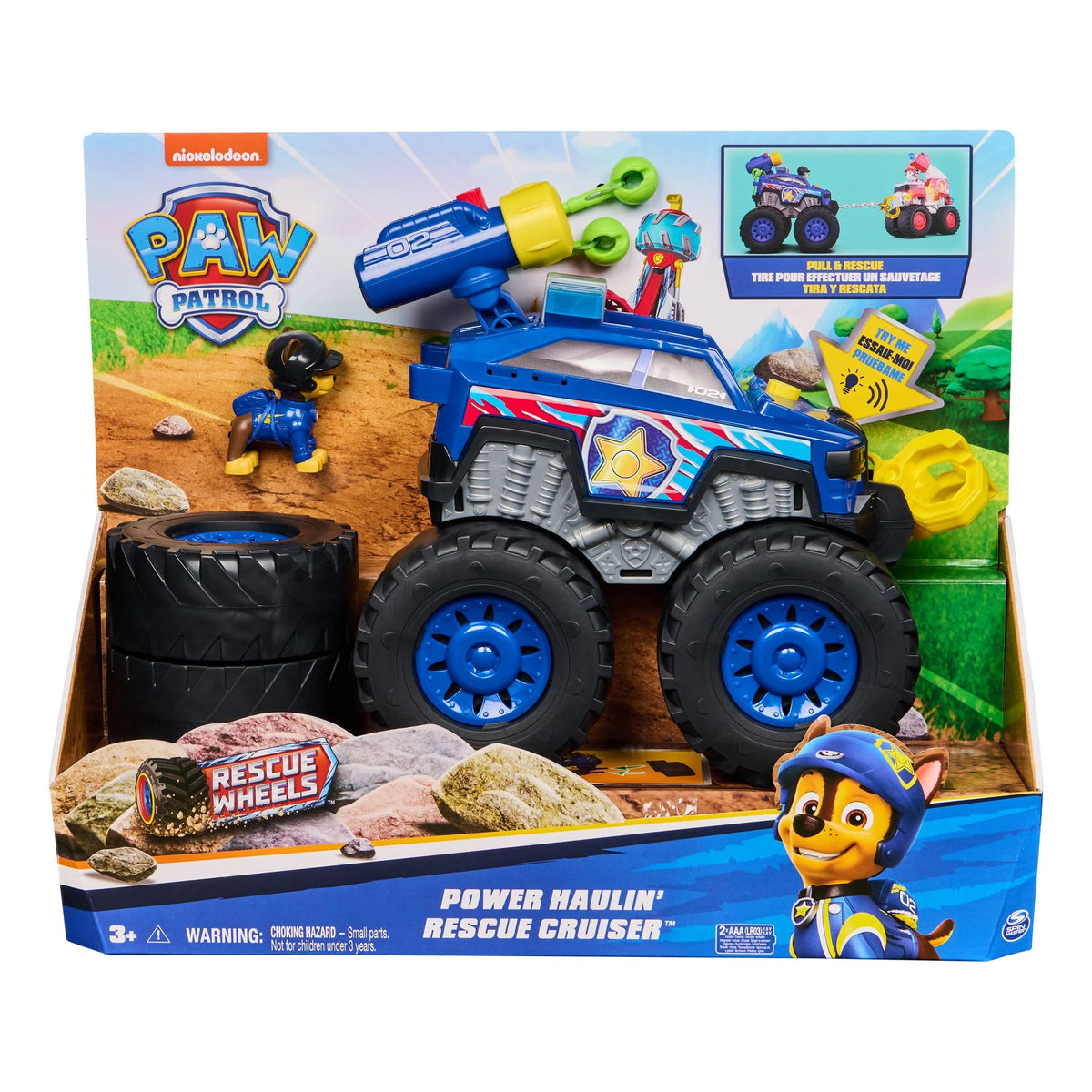 Paw Patrol Rescue Racers Chase with Winch