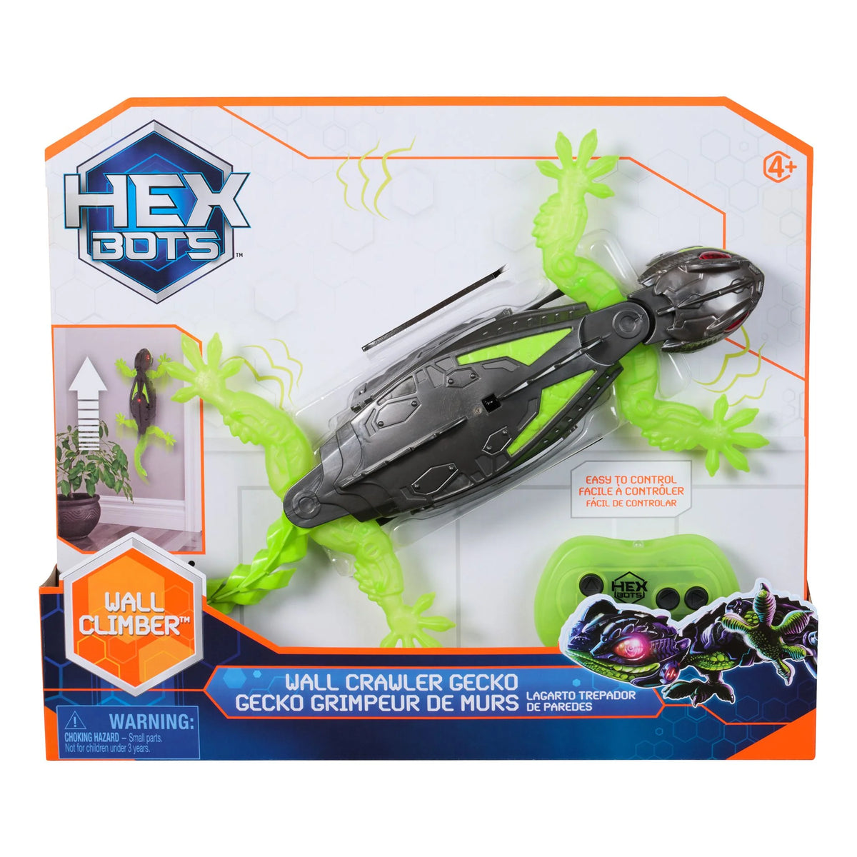 Hex Bots Wall Crawler Gecko req 2 x AAA batteries