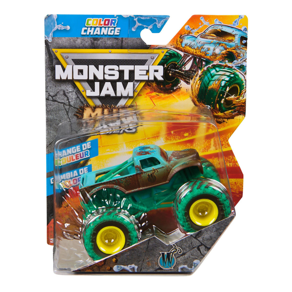 Monster Jam 1/64 Vehicles Mud Blasters WHIPLASH