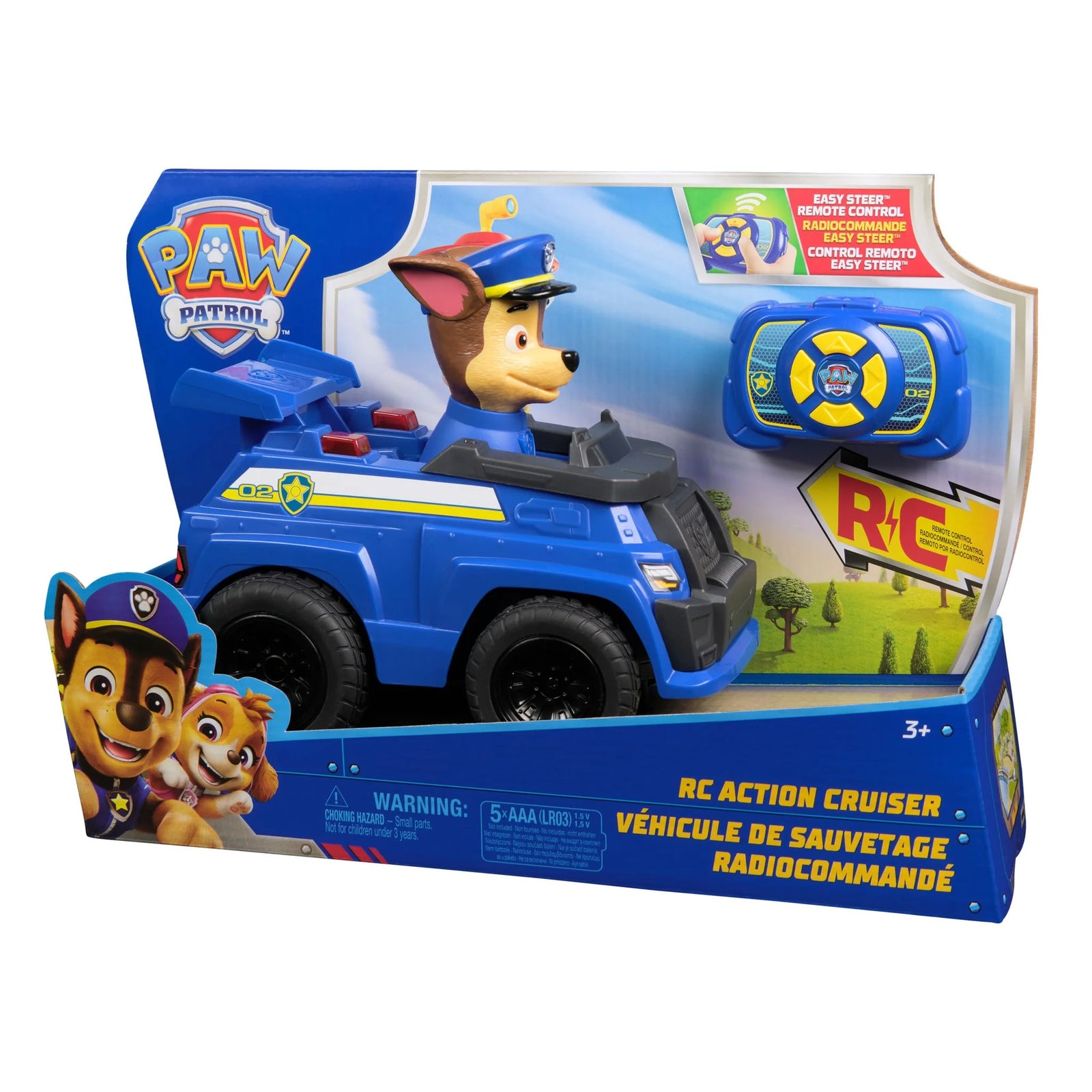 Paw Patrol Remote Control Action Cruiser Chase Req 5 x AAA batteries