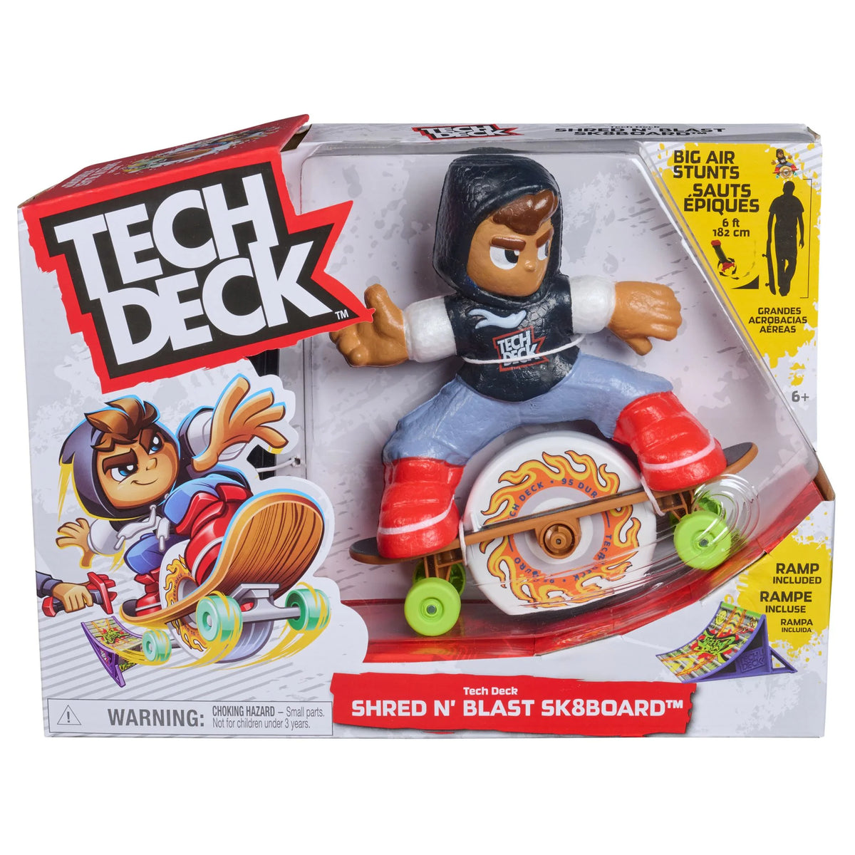 Tech Deck Shred N Blast Skateboard (req 4 AA batteries)