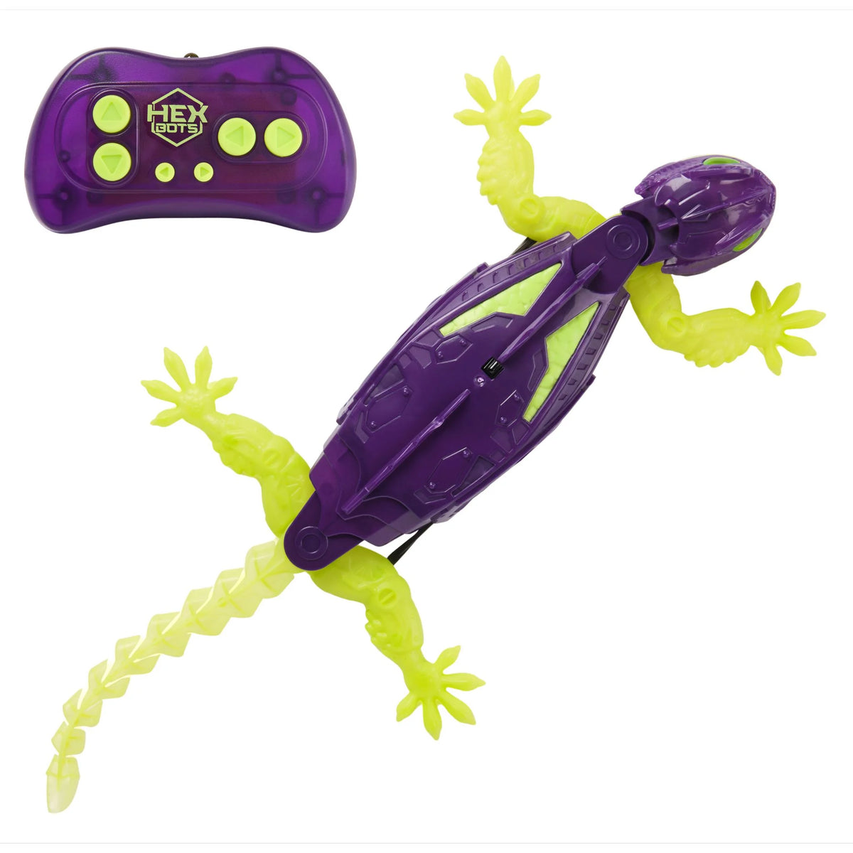 Hex Bots Glow In The Dark Gecko Wall Crawler req 2 x AAA batteries