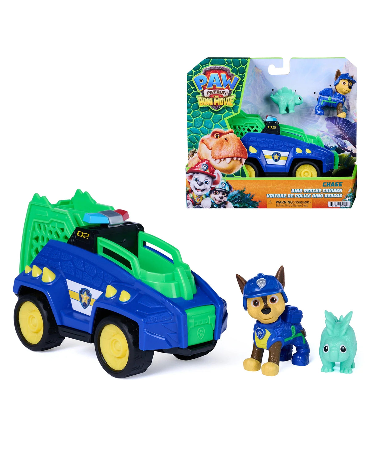 Paw Patrol The Dino Movie Themed Rescue Vehicle CHASE