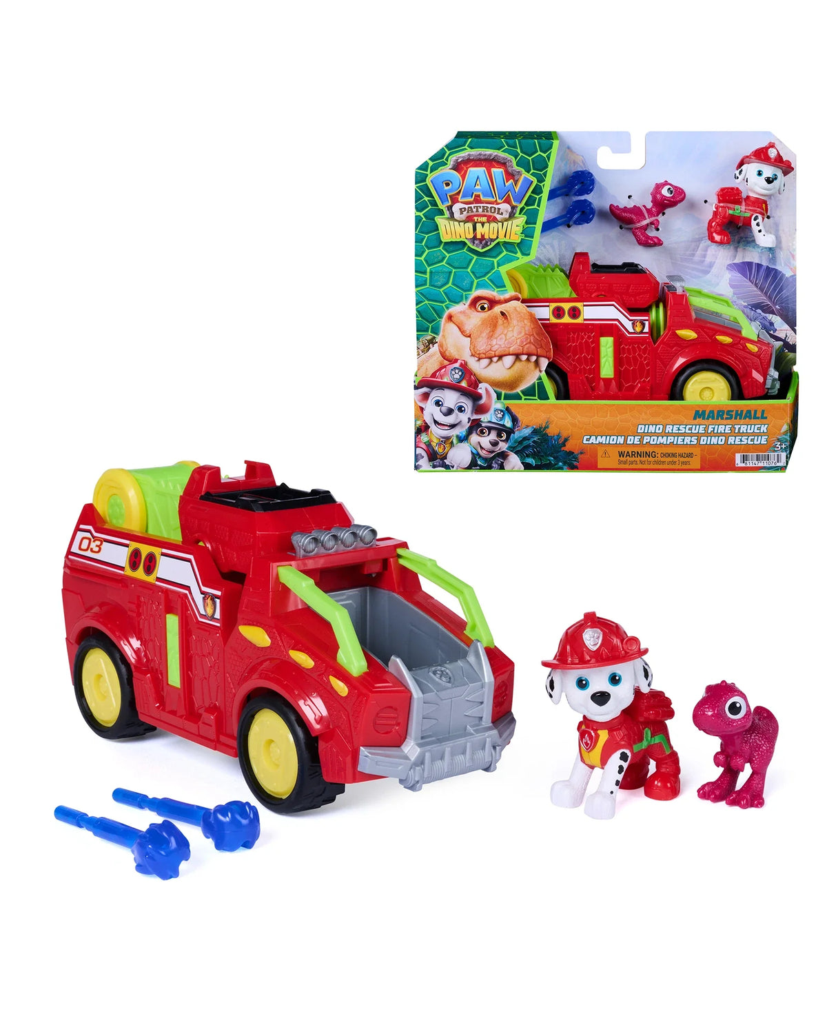 Paw Patrol The Dino Movie Themed Rescue Vehicle MARSHALL
