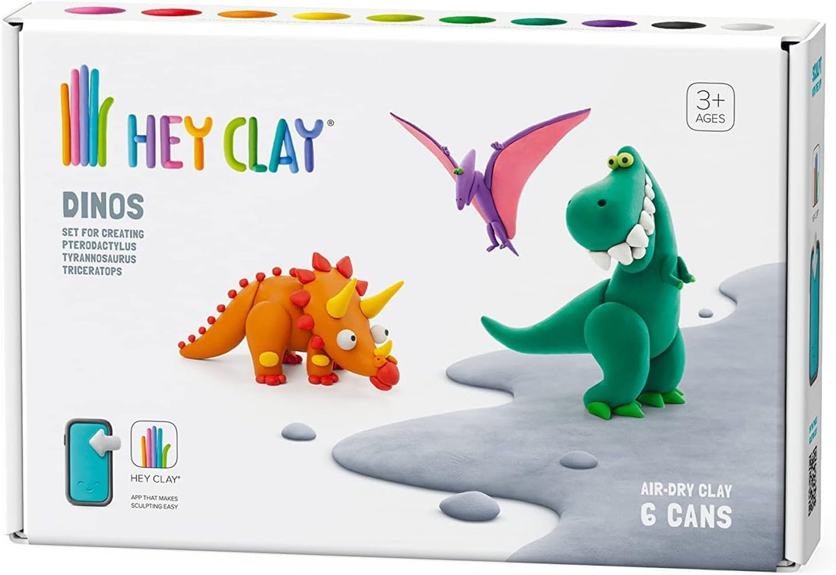 Hey Clay Dinos Medium Set 6 cans