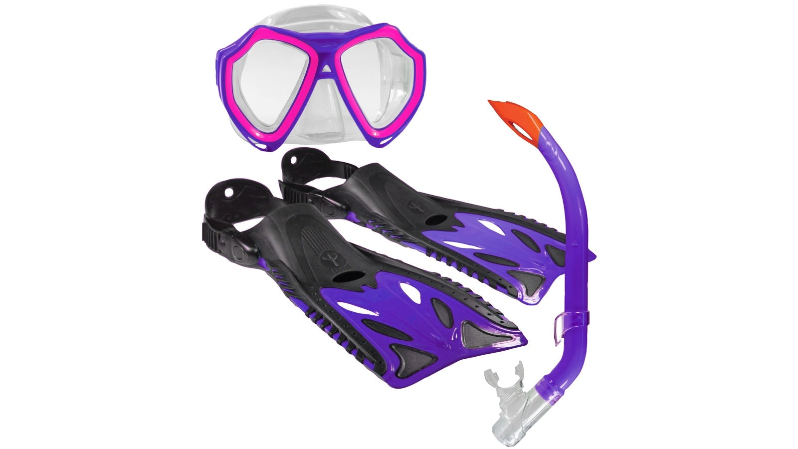 Nipper Junior Pro Series Flippers, mask & snorkel Violet
