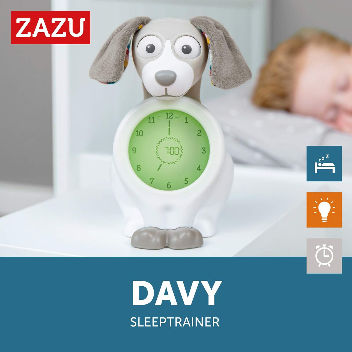 Zazu Davy the Dog Sleeptrainer Taupe