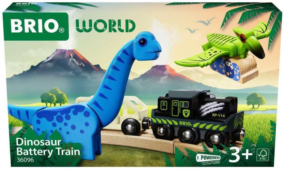 BRIO 36096 Dinosaur Battery Train  req 1 x AA battery