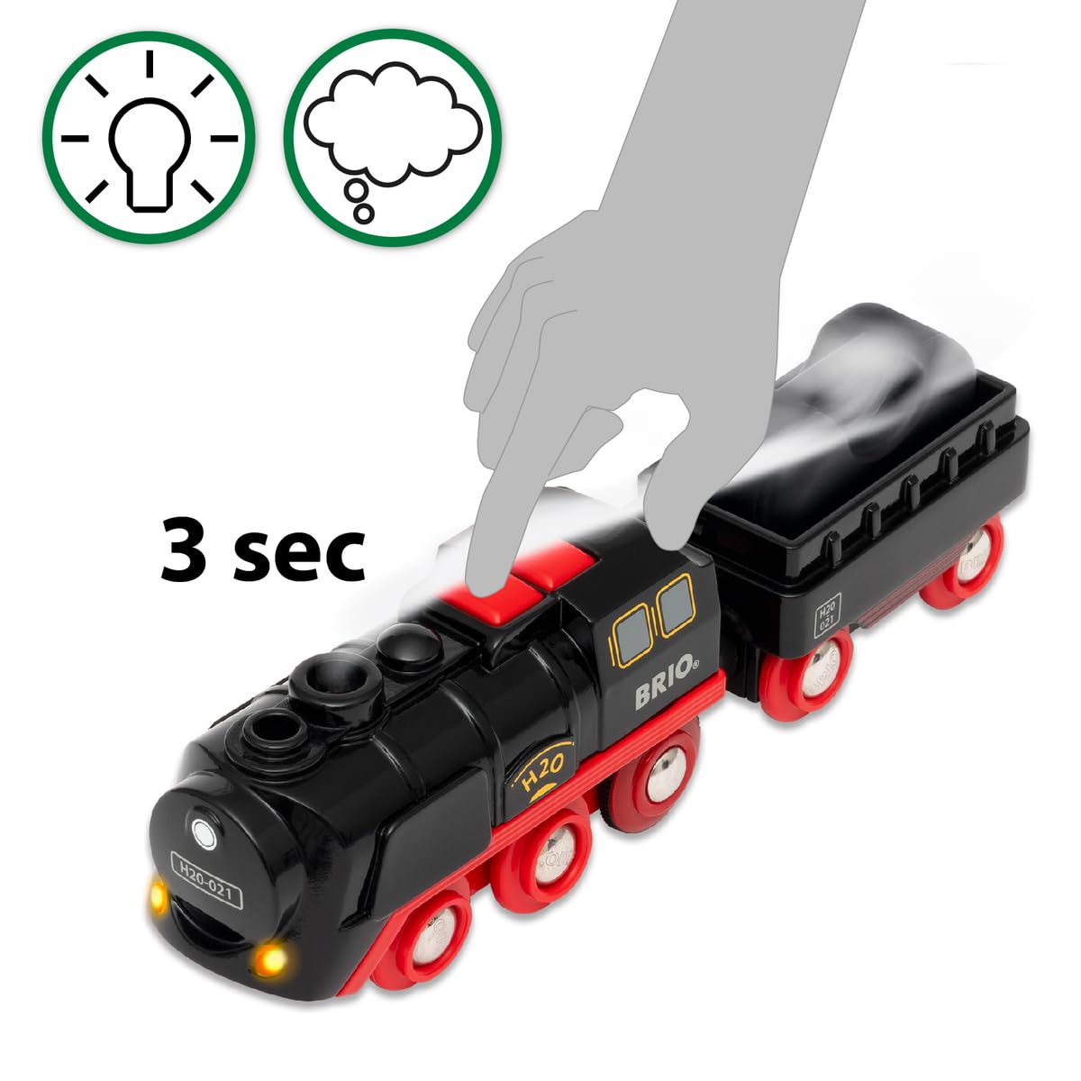 BRIO 33884 Battery Operated Steaming Train req 2 x AAA batteries