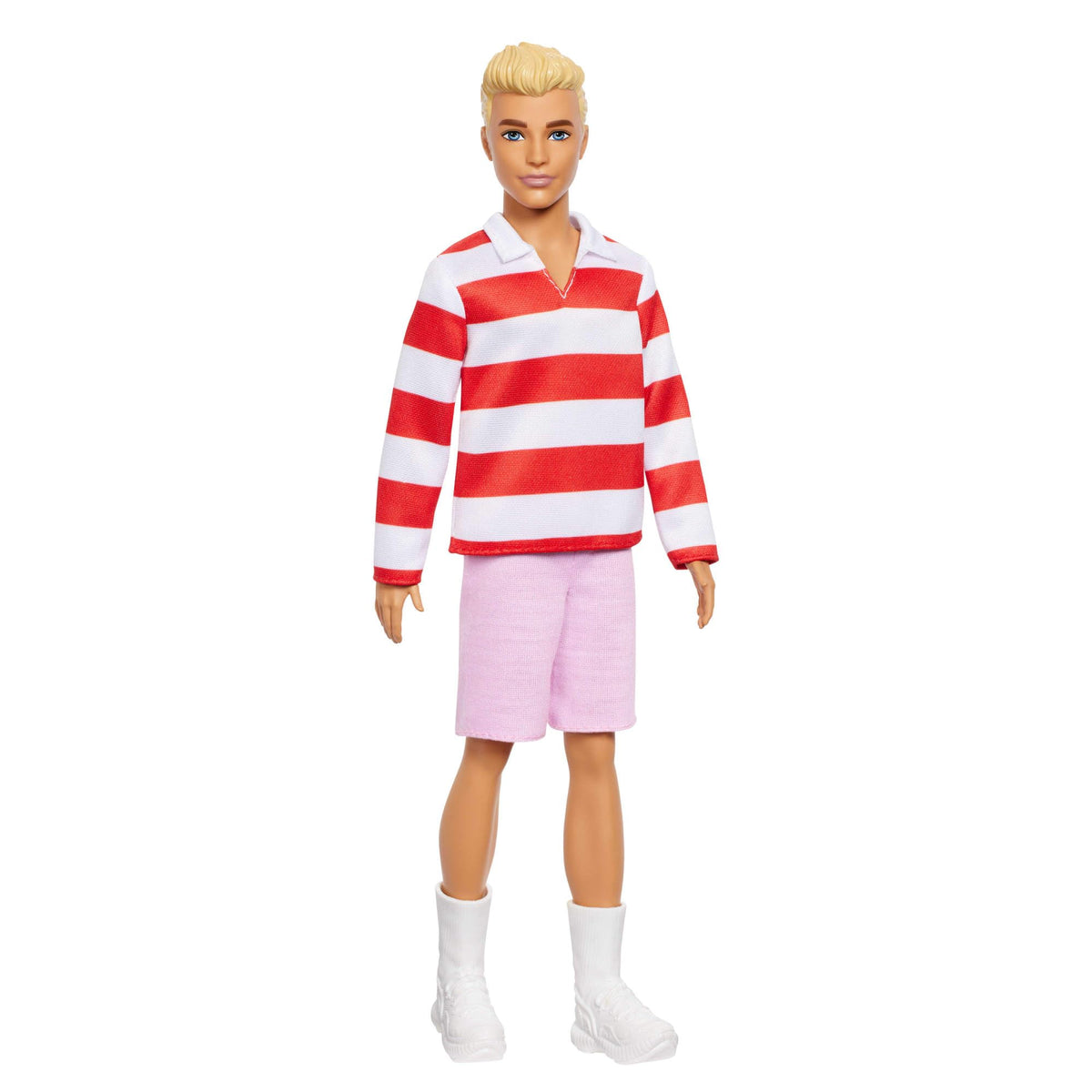 Barbie Ken Fashionistas Doll in Red &amp; White Stripe Top HYV01
