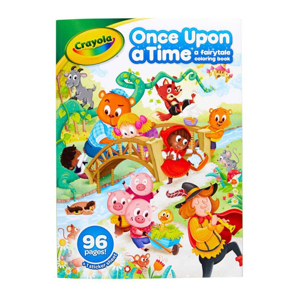 Crayola Colouring Book with Stickers - Fairytales