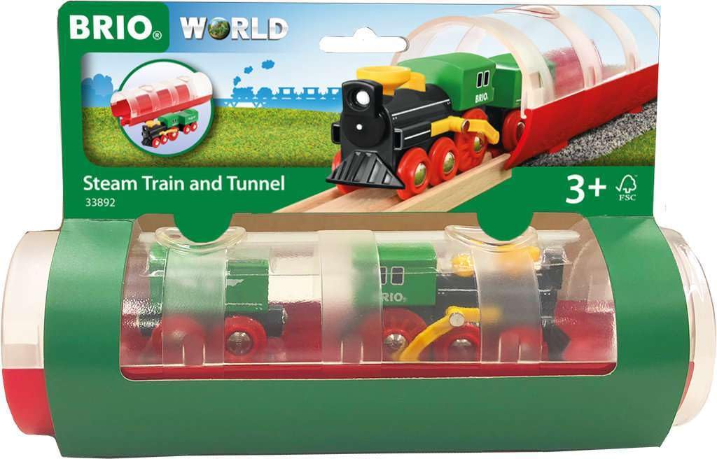 BRIO 33892 Steam Train & Tunnel 3pc Set