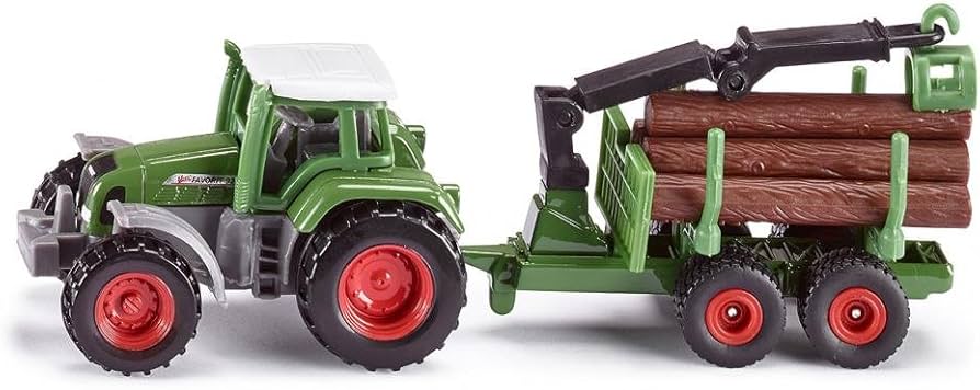 Siku 1645 Tractor with Forestry Trailer