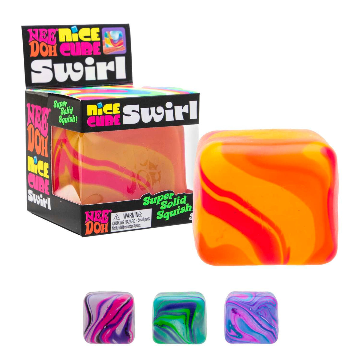 Schylling Nee Doh Nice Cube Swirl Design Assorted