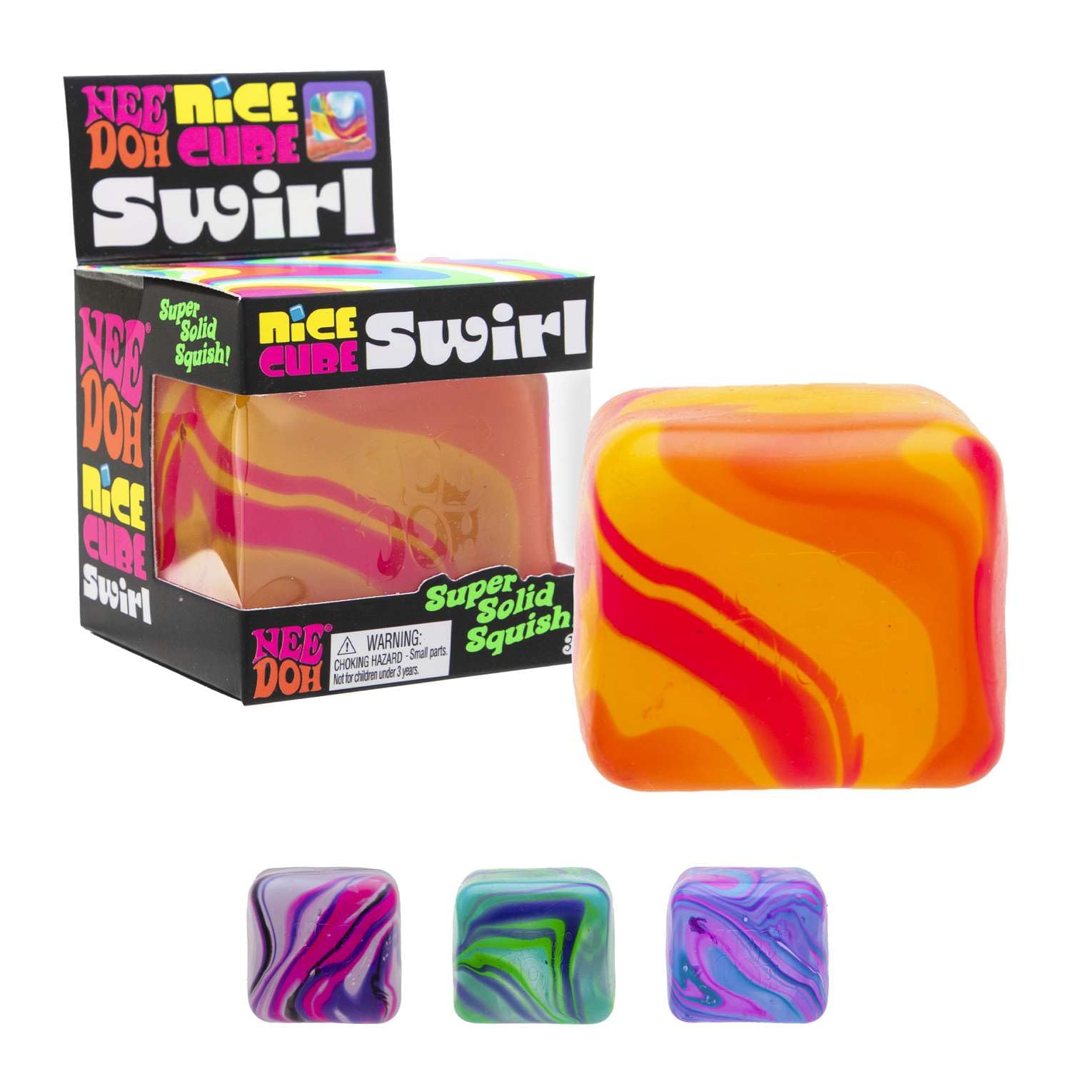 Schylling Nee Doh Nice Cube Swirl Design Assorted
