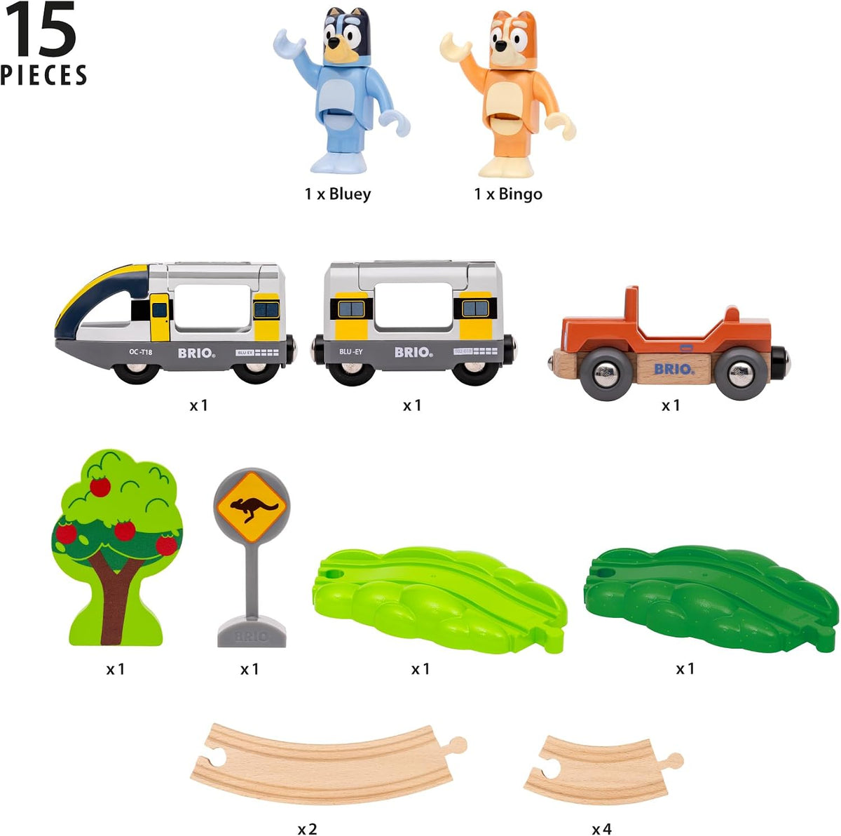 BRIO 36144 Bluey 15pc Train Set