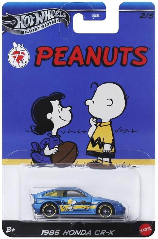 Hot Wheels Entertainment Peanuts 75yrs 1985 Honda CR-X 2/5