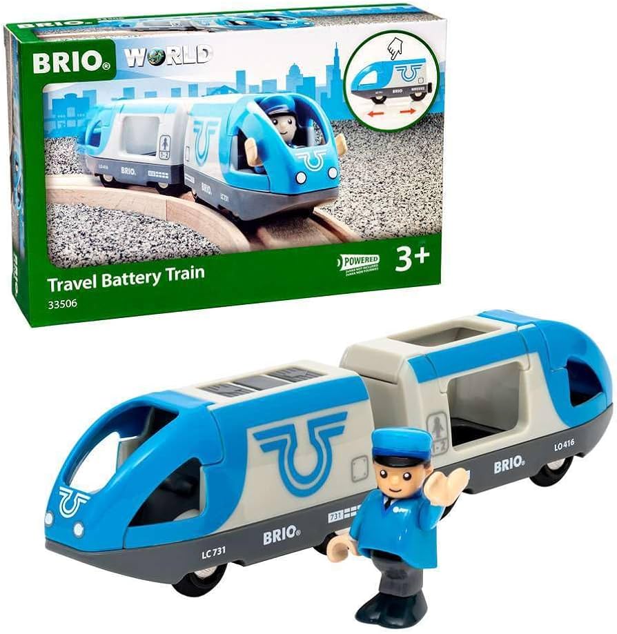 BRIO 33506 Travel Battery Train req 2 x AAA batteries