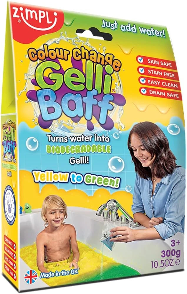 Gelli Baff Colour Change - Yellow to Green