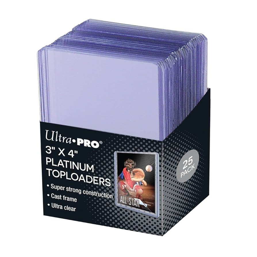 Ultra Pro Toploader 3&quot; x 4&quot;  Ultra Clear Platinum 25pk Sleeves
