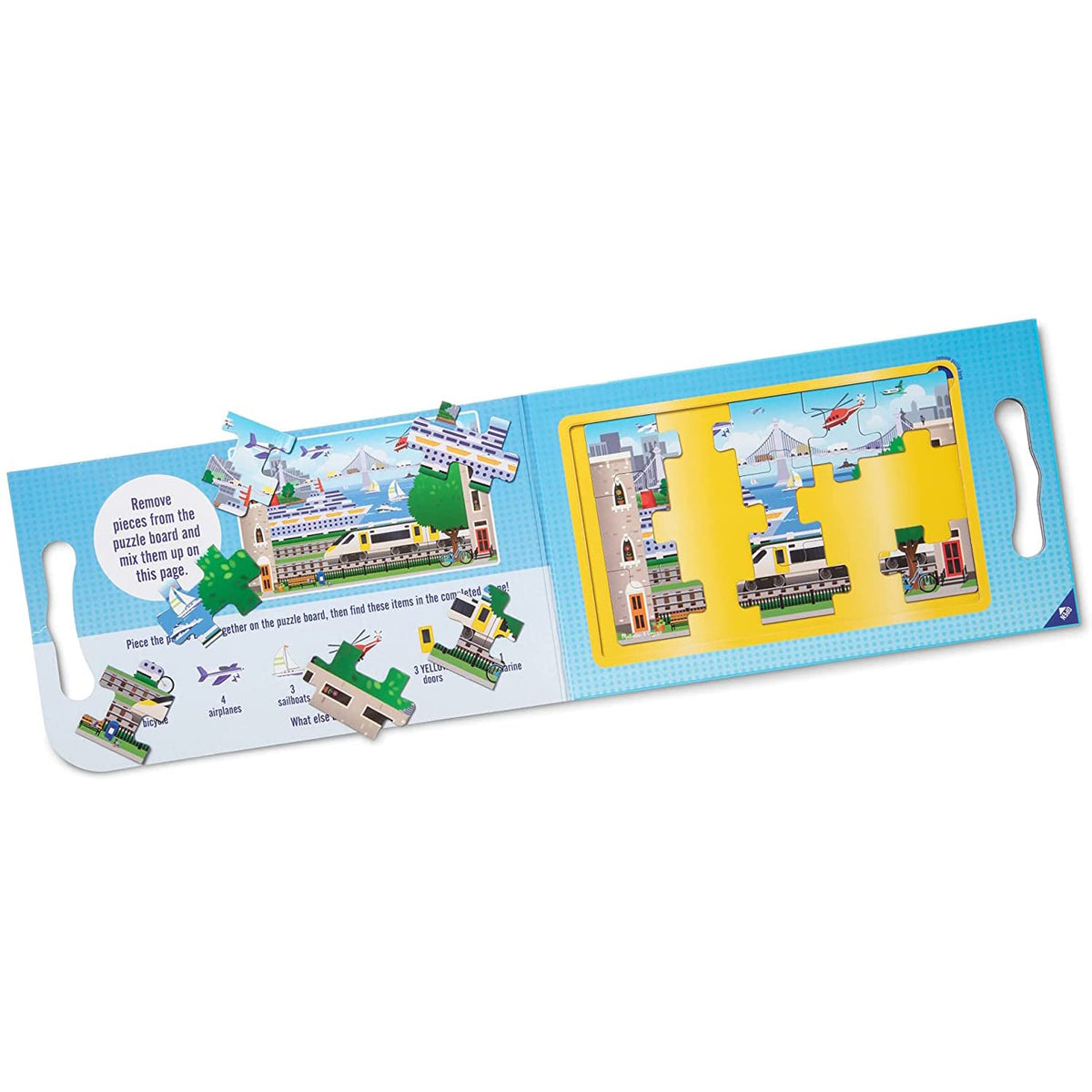 M&amp;D32830 Magnetic Take Along Jigsaw Puzzles - Vehicles