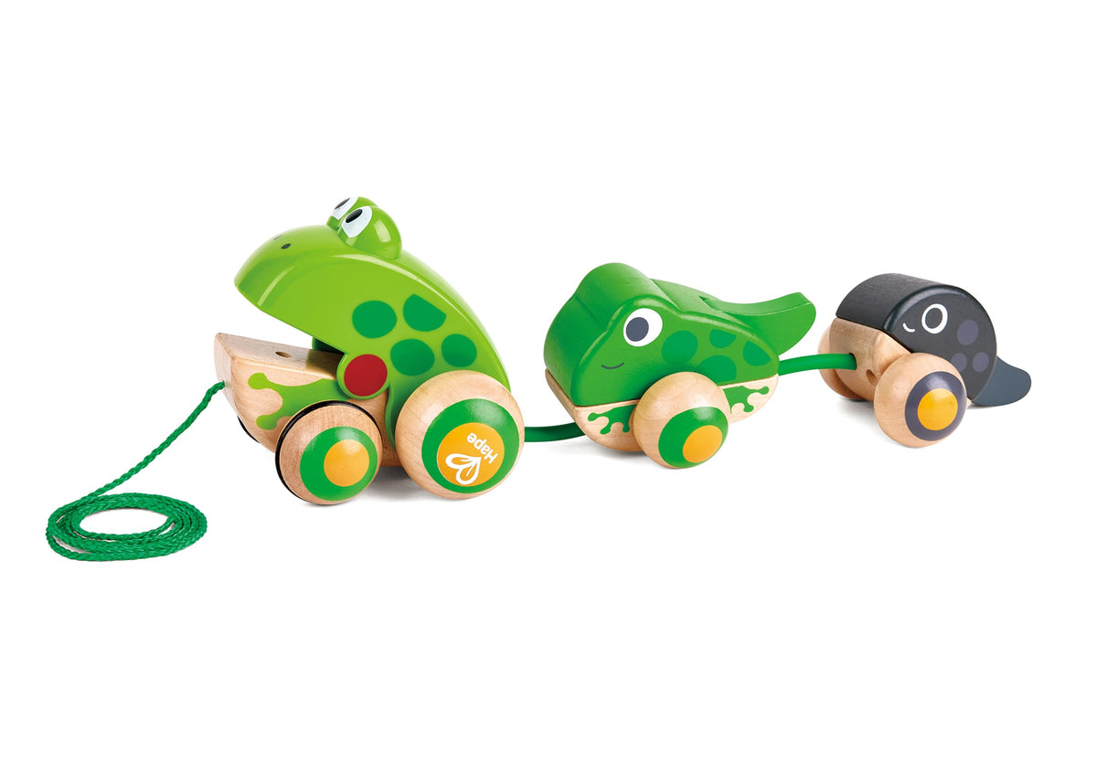 Hape Pull Along Frog Family