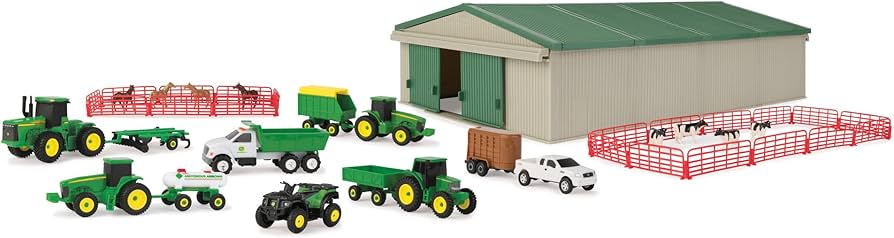 John Deere Mini Vehicle Farm Toy Value Set 70pc