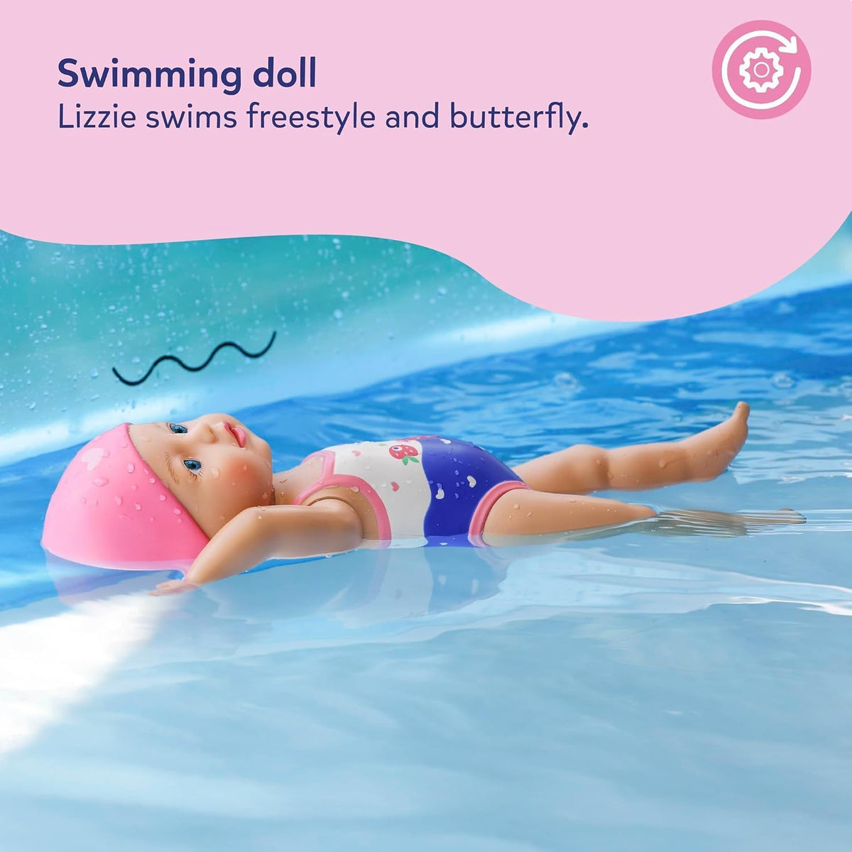 Baby Born Swimming Lizzie 30cm (Mechanical Function)