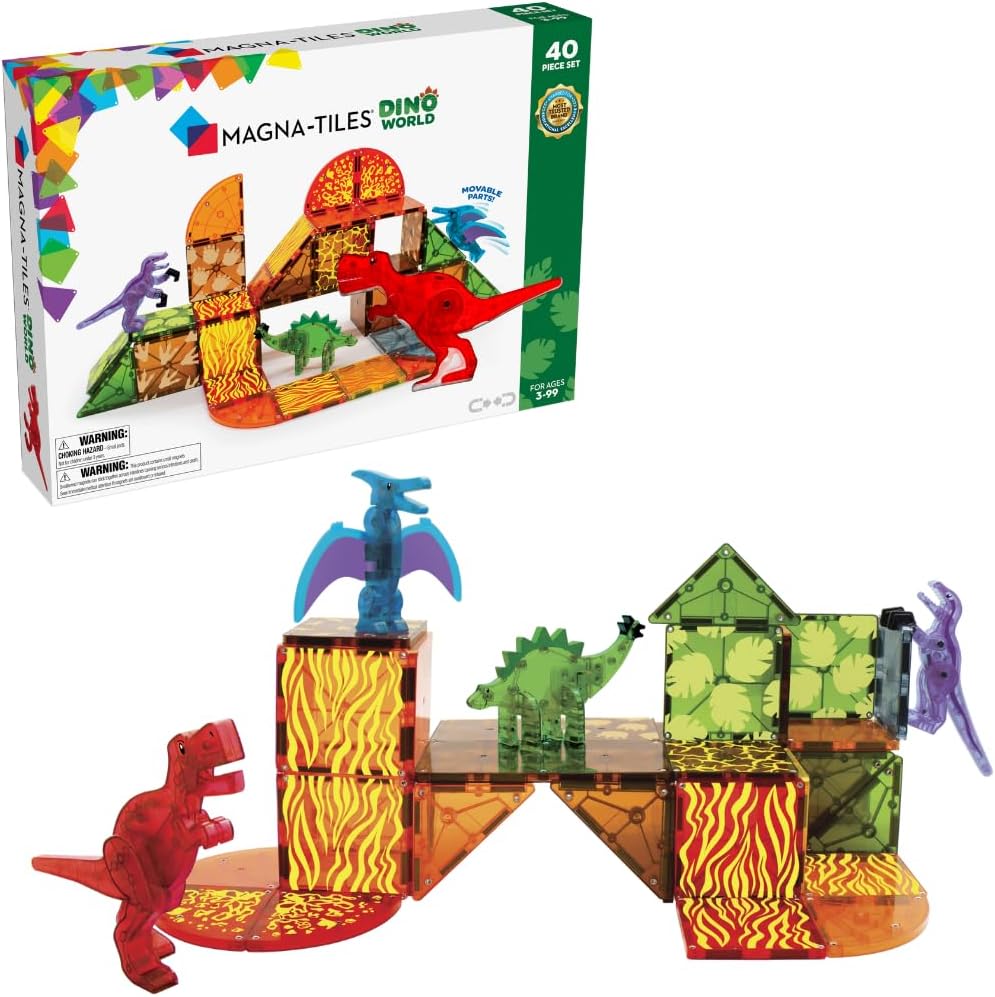 Magna-Tiles Dino World 40 Piece Set