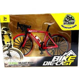 1/8 Die Cast Off Road Mountain Bike Red Black and Yellow