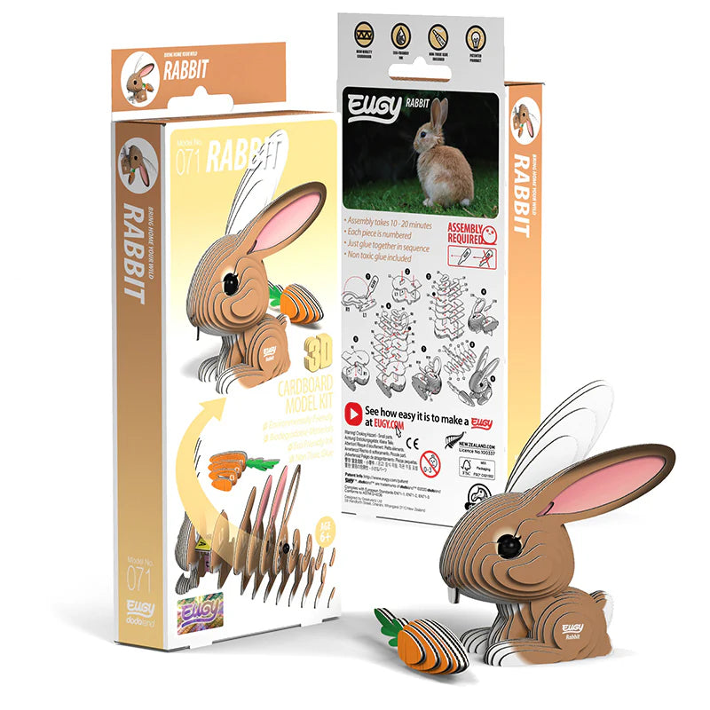 Eugy Cardboard Model Kit Rabbit
