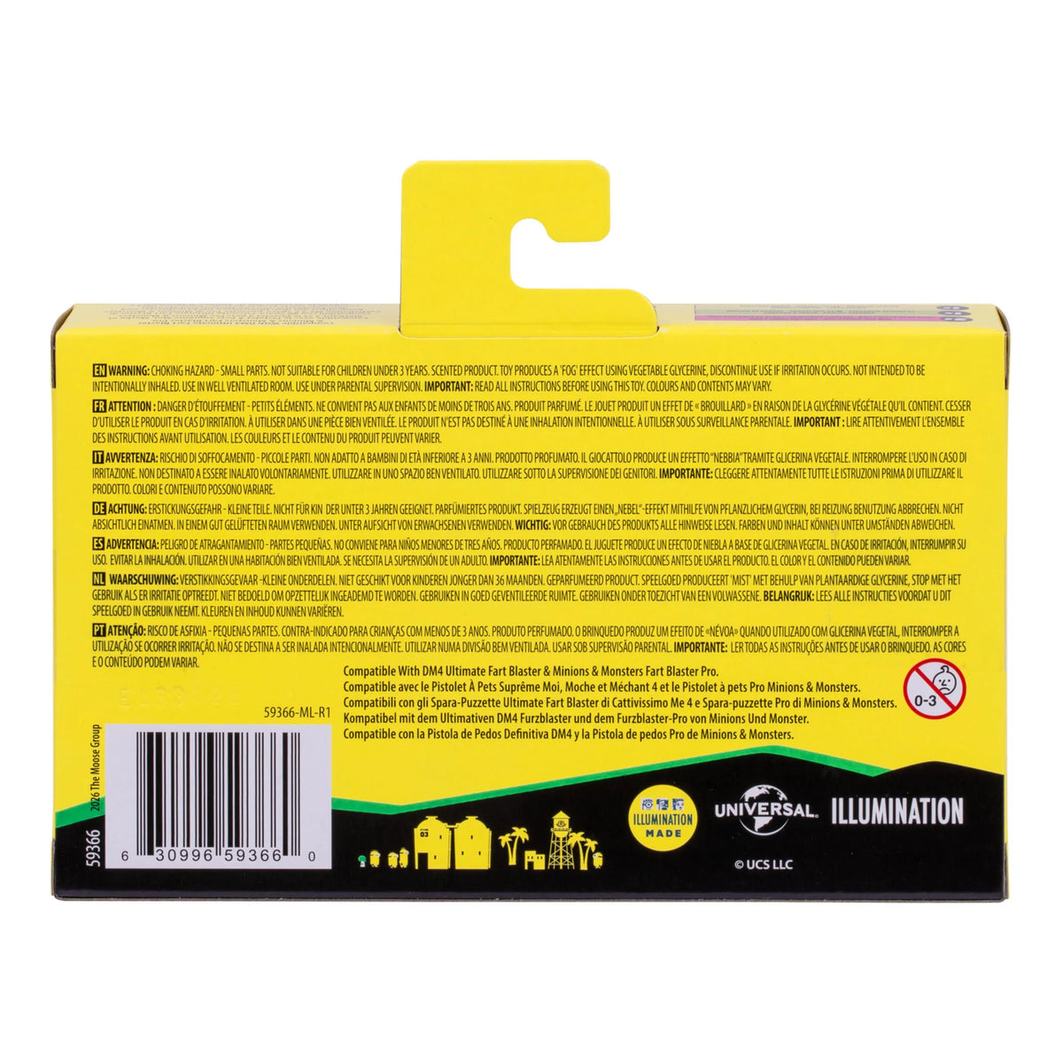 Minions &amp; Monsters Fart Formula Refill 4pk